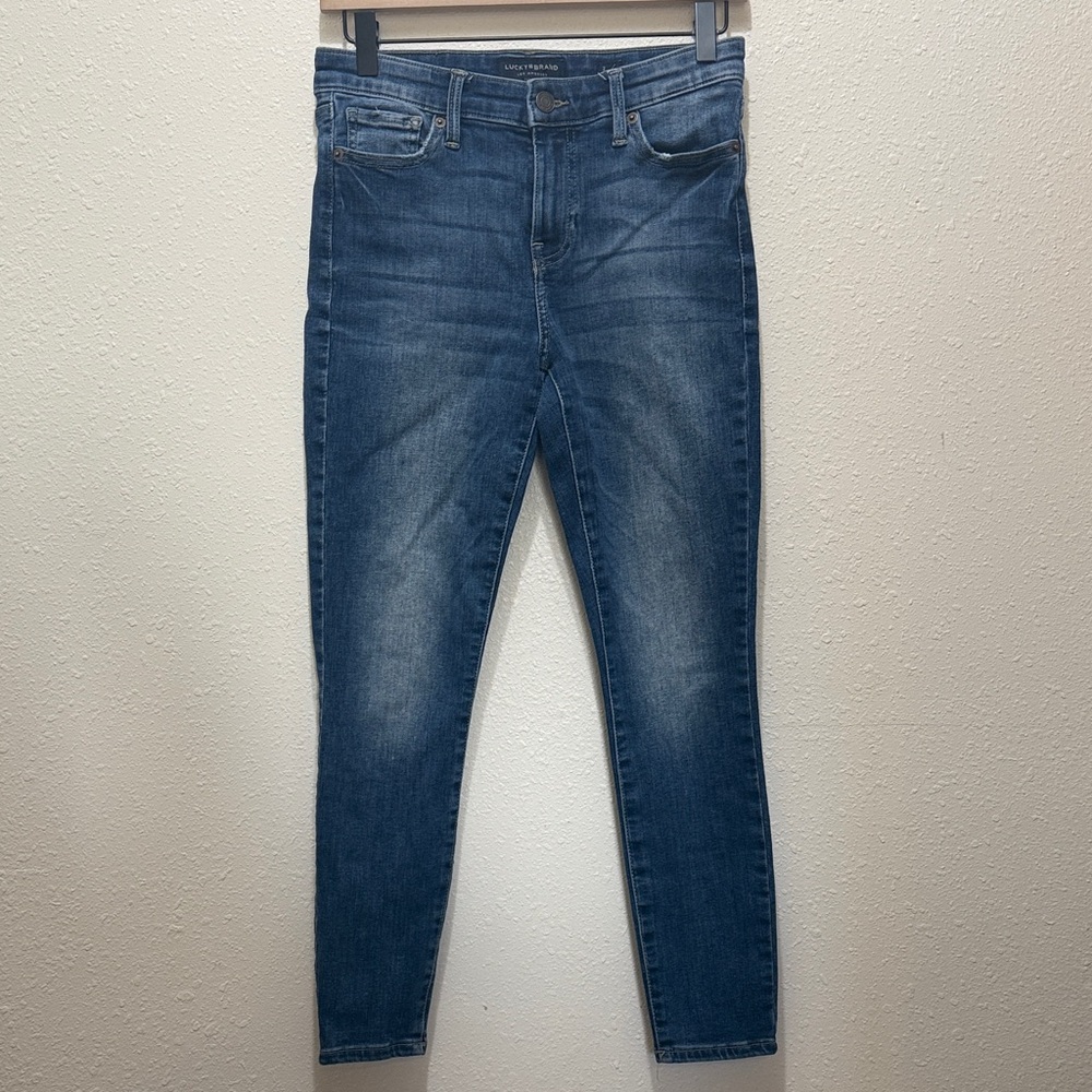Lucky Brand Blue Skinny Ankle Jeans, Size 2/26